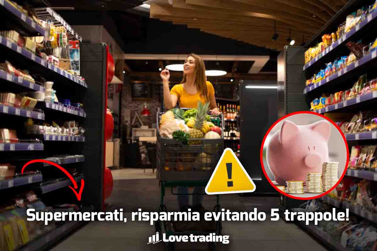 Ragazza al supermercato