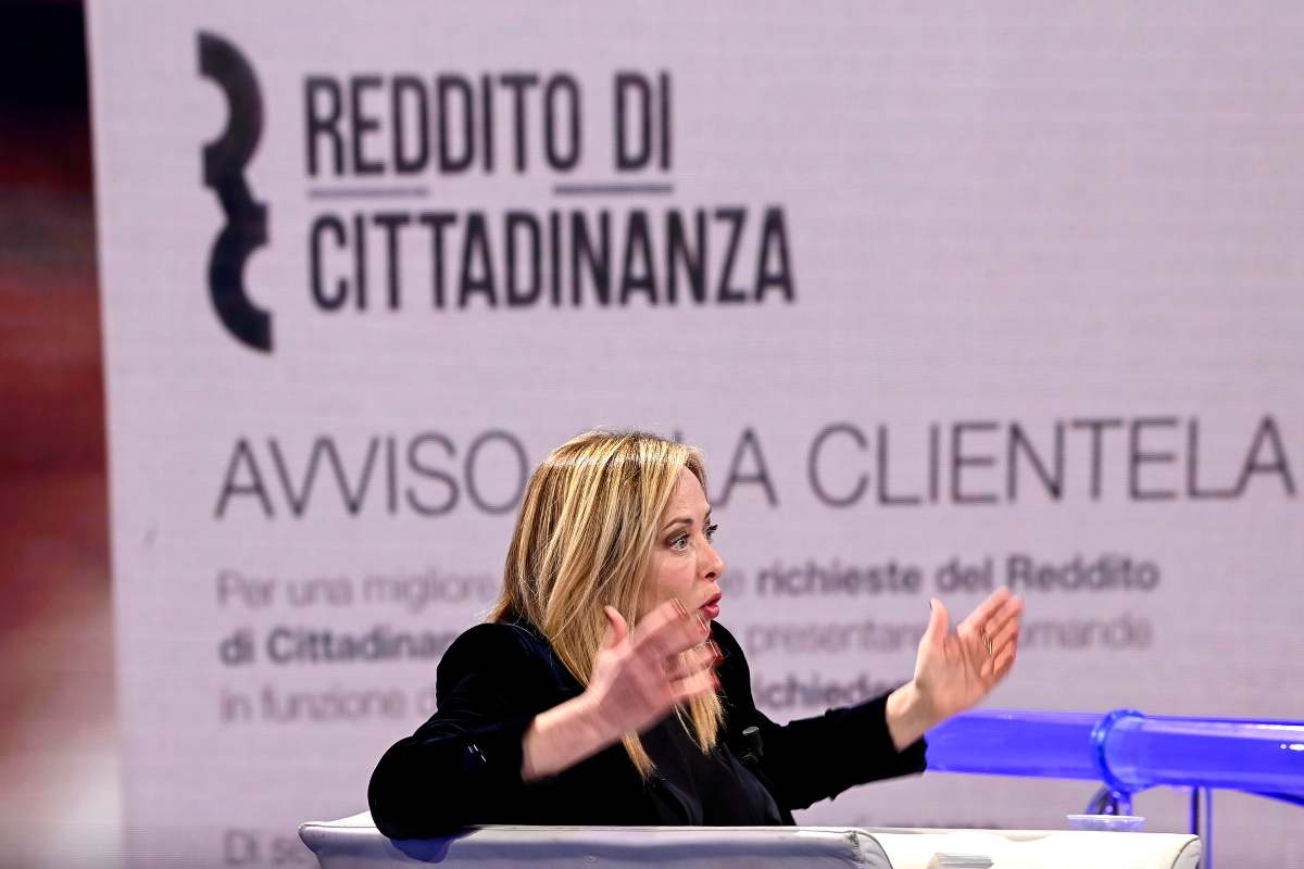 meloni sul reddito di cittadianza