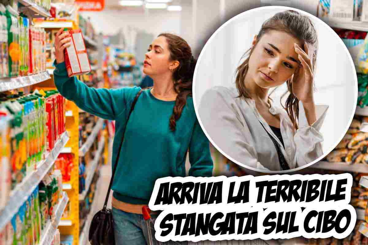 Stangata prezzi cibo per gli italiani